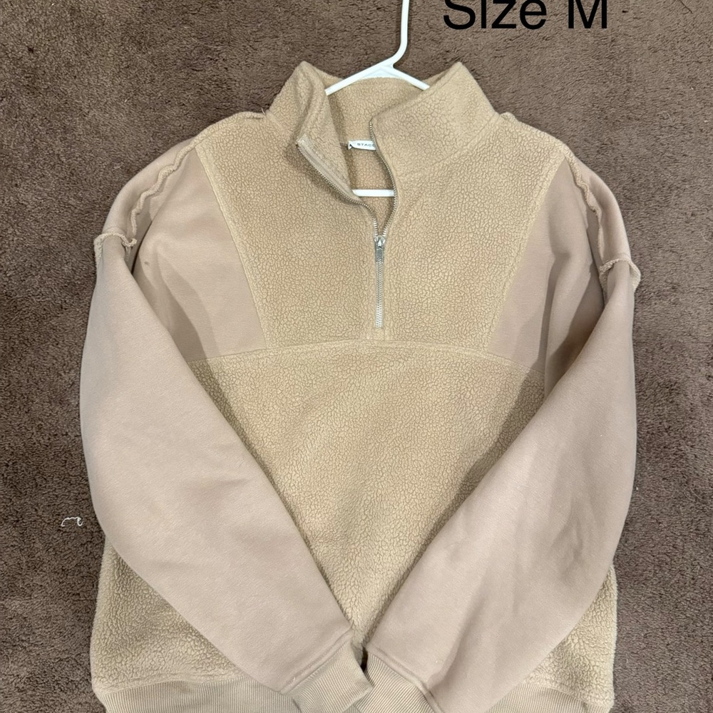 Staccato Tan Quarter-Zip Sweatshirt